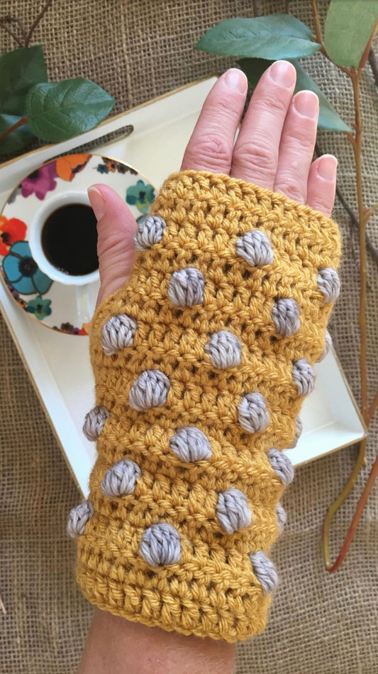 CROCHET PATTERN - Fingerless Gloves Crochet Pattern
