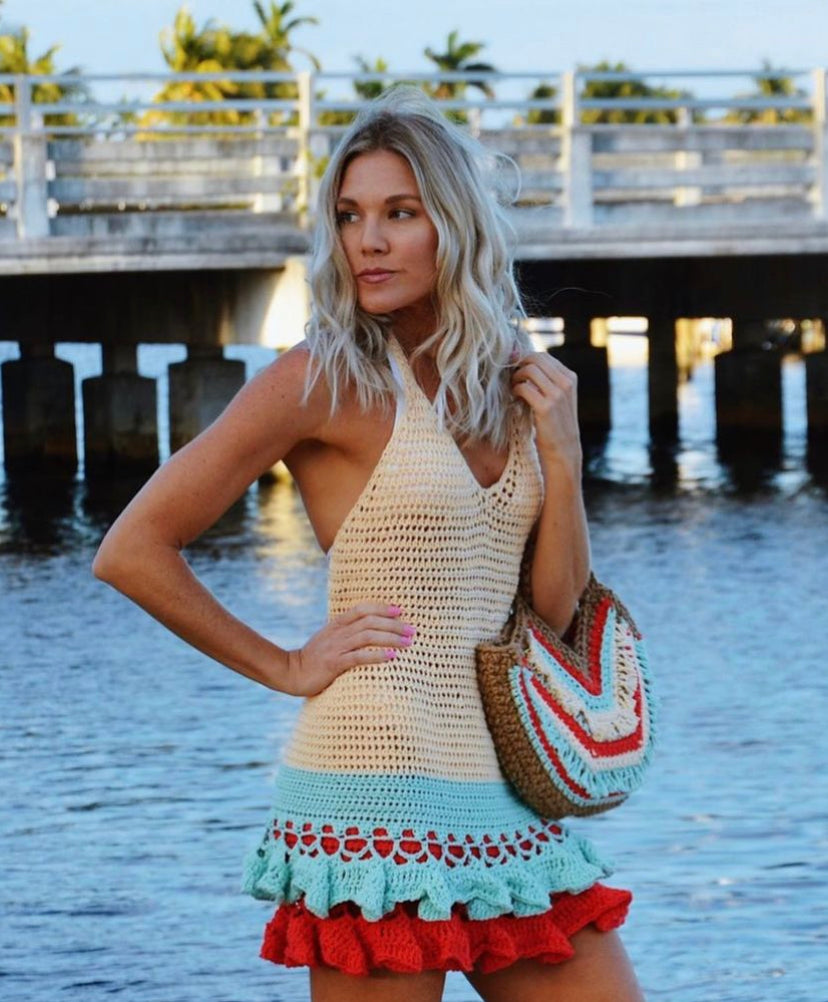 CROCHET PATTERN - Ruffle Dress Crochet Pattern