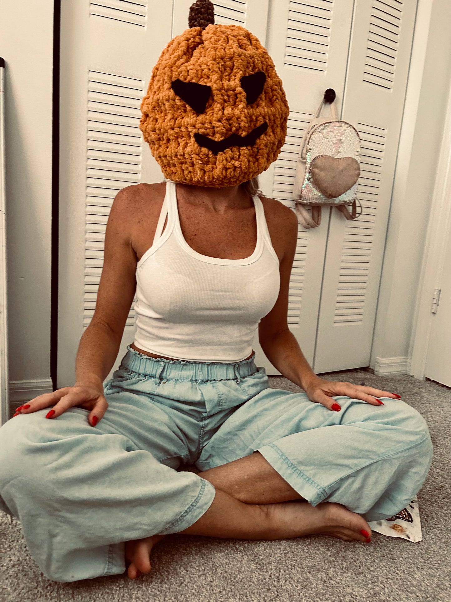 CROCHET PATTERN - Jack-o'-lantern Head