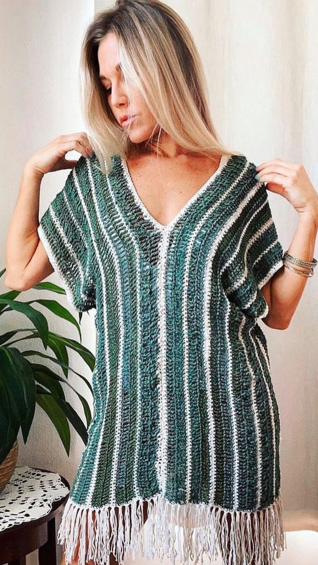 CROCHET PATTERN - The Oleta Poncho Crochet Pattern