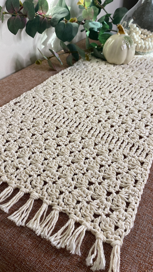 CROCHET PATTERN - For All Seasons Table Runner Crochet Pattern