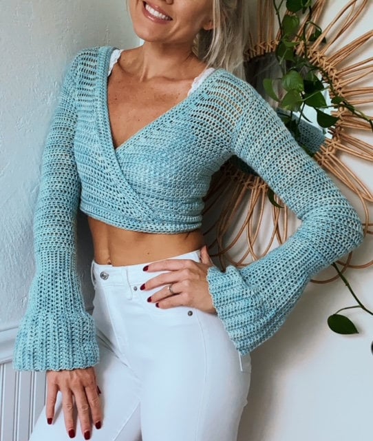 CROCHET PATTERN - Wrap Sweater Crochet Pattern
