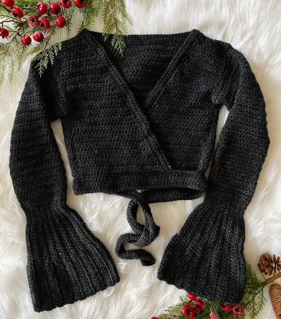 CROCHET PATTERN - Wrap Sweater Crochet Pattern