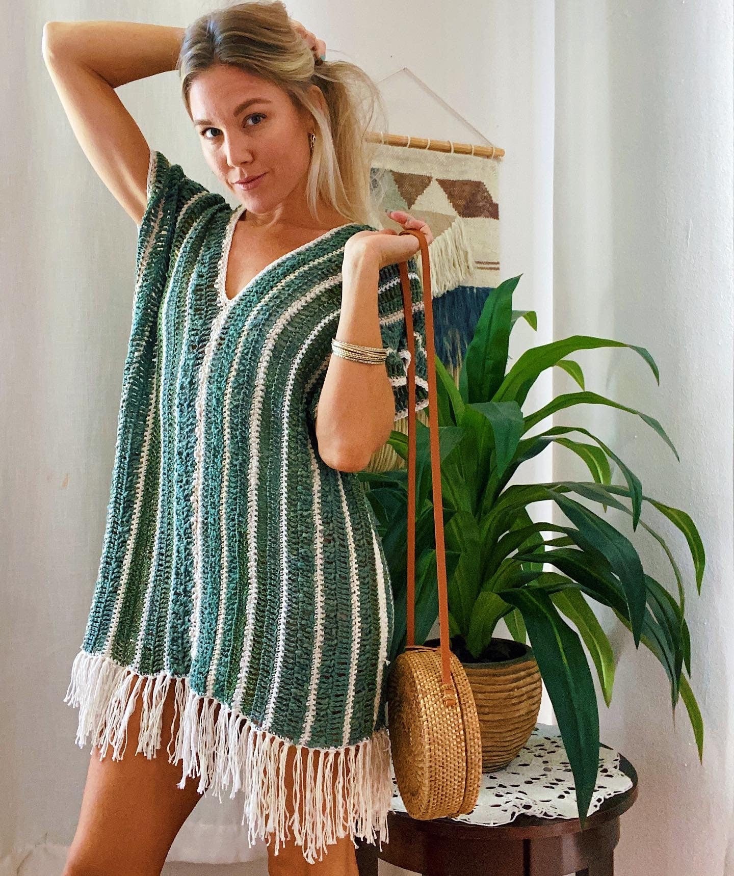 CROCHET PATTERN - The Oleta Poncho Crochet Pattern