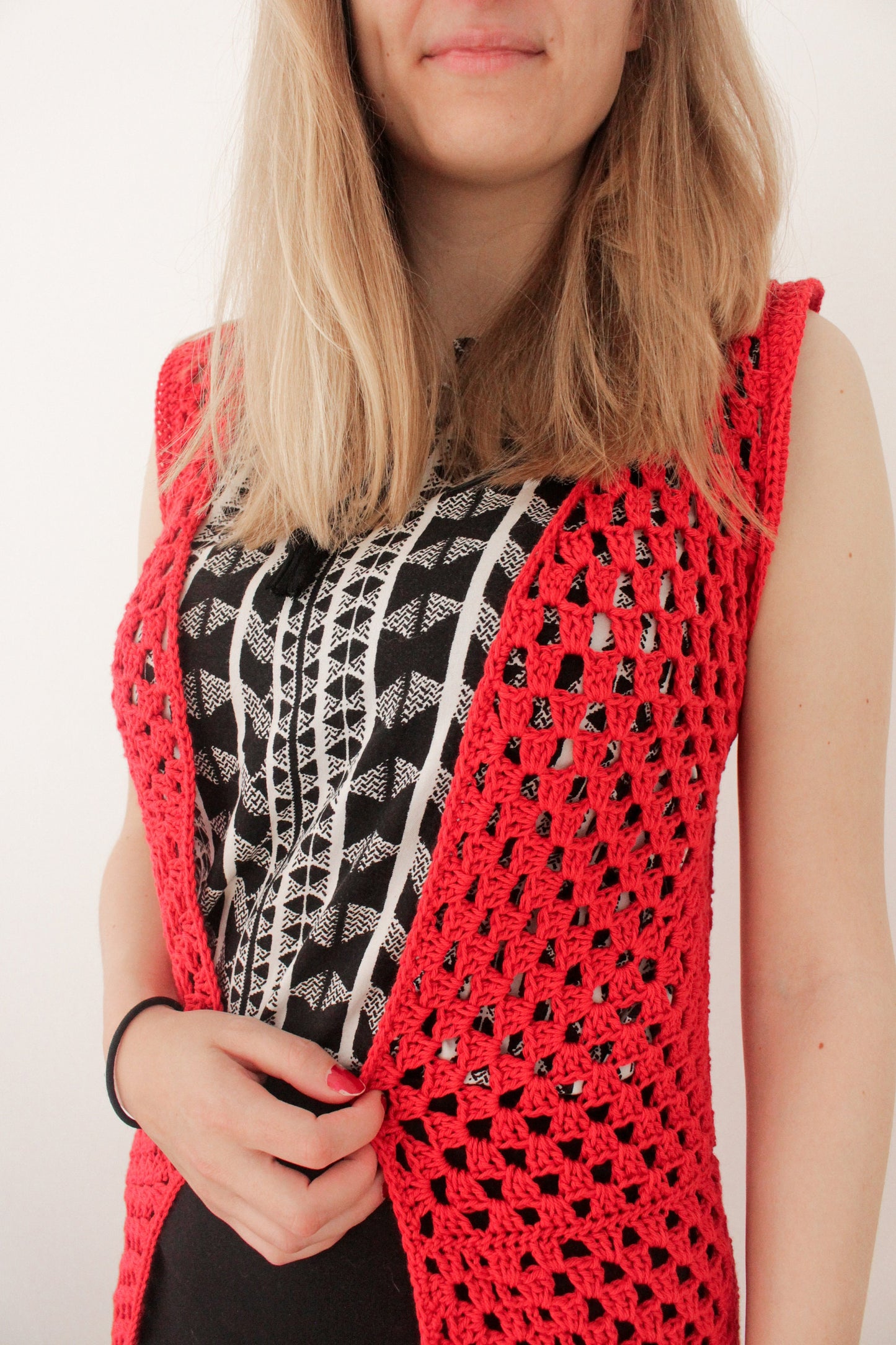 CROCHET PATTERN - Granny Square Vest Crochet Pattern