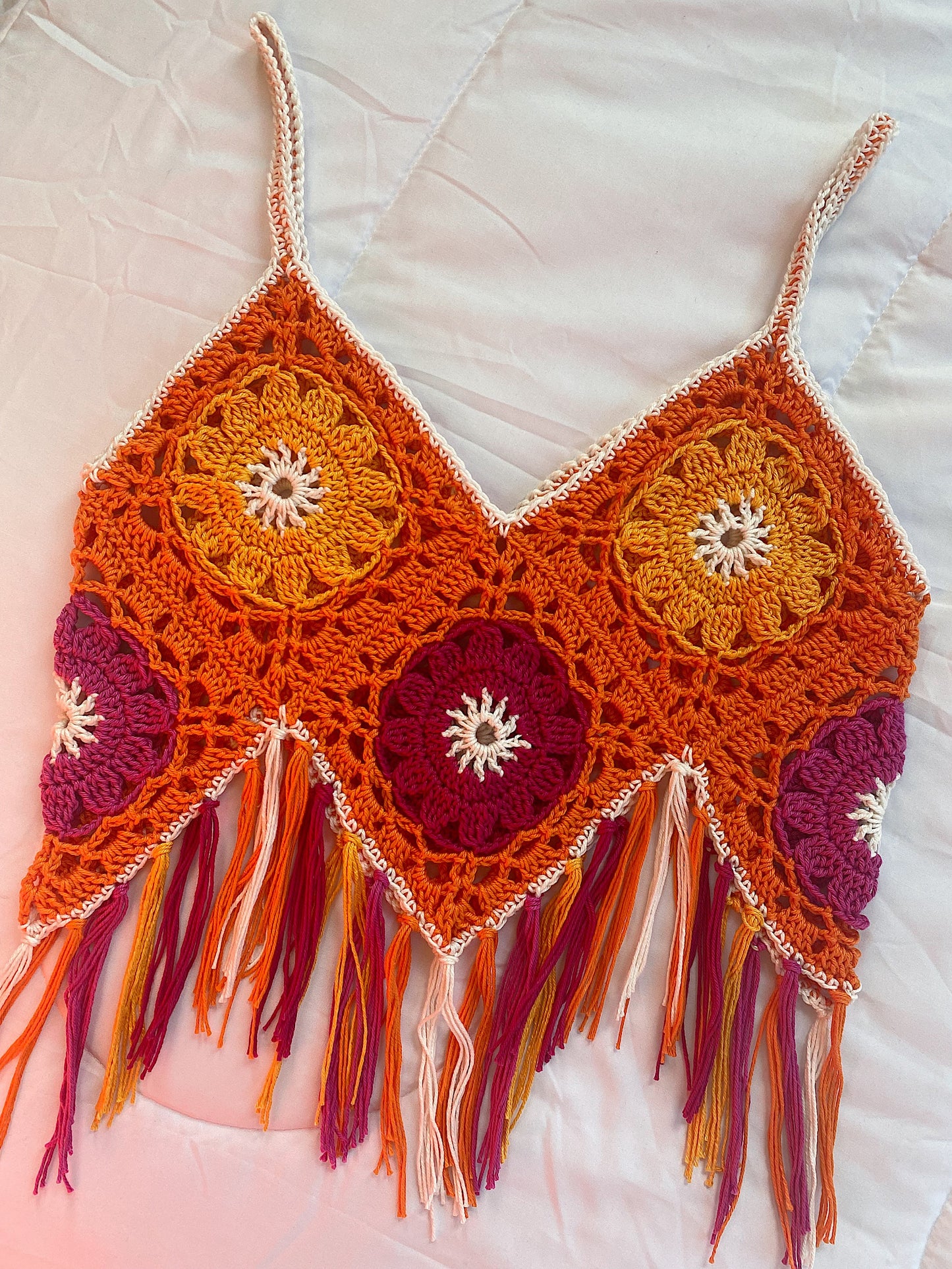 CROCHET PATTERN - Boho Crop Top Crochet Pattern