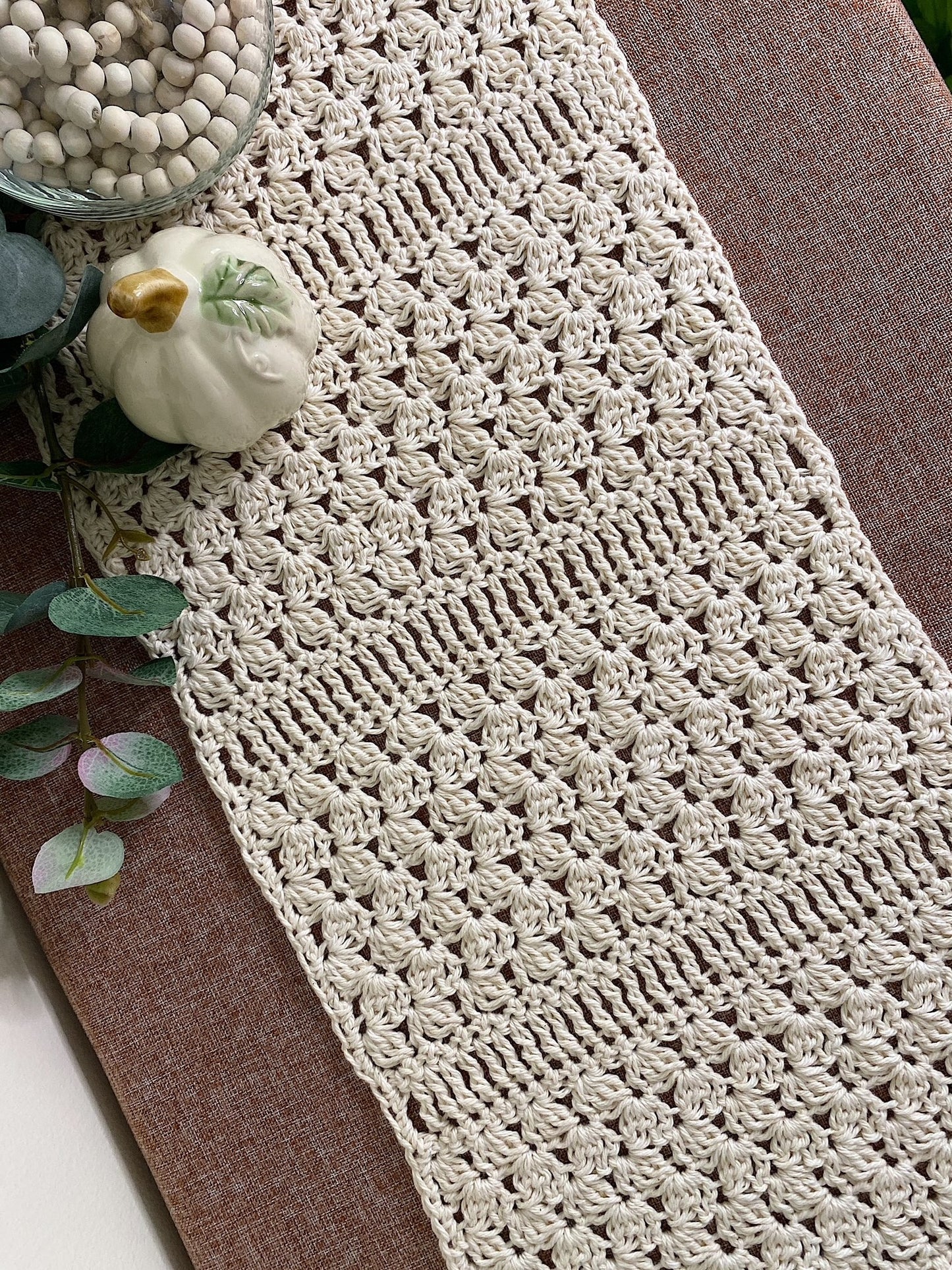 CROCHET PATTERN - For All Seasons Table Runner Crochet Pattern