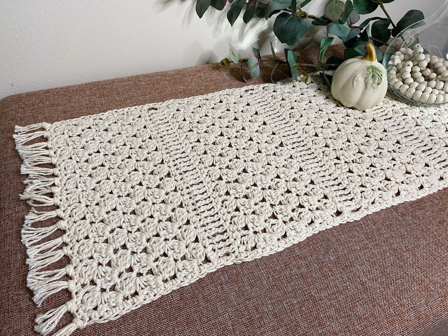 CROCHET PATTERN - For All Seasons Table Runner Crochet Pattern